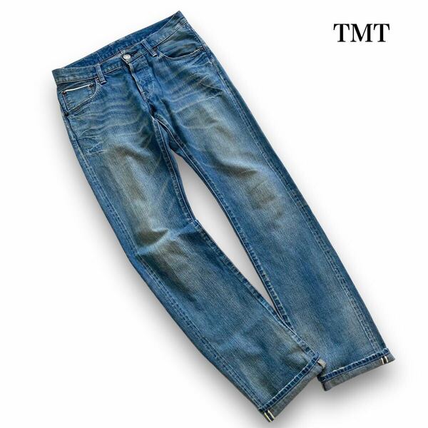 【TMT】VINTAGE CONE DENIM STRAIGHT ティーエムティー 赤耳デニムパンツ ジーンズ HQライン ヒゲハチノス 1本針 隠しリベット Vステッチ