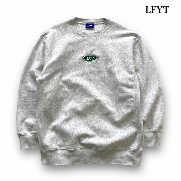 【Lafayette】ラファイエット センター刺繍ロゴ スウェットトレーナー サイドリブ リバースウィーブタイプ クルーネック オーバーサイズ XL