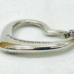 D6812*5 TIFFANY＆Co. ティファニー ネックレス オープンハート PERETTI ペレッティ 925刻印 シルバー 重量5.39g ペンダント の画像7