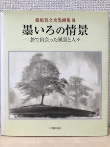 Art hand Auction 墨いろの情景 ー旅で出会った風景と人々ー 篠原貴之水墨画集 【初版･サイン入り/真贋不明】, 絵画, 画集, 作品集, 画集