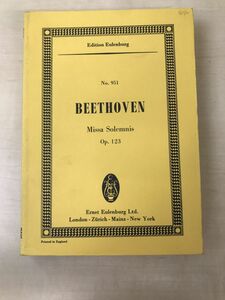 Edition Eulenburg No.951／BEETHOVEN／洋書／【少し歪みあり】