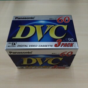 【未使用品】Panasonic　DVC　MiniDV　６０分 未使用品　３本組 