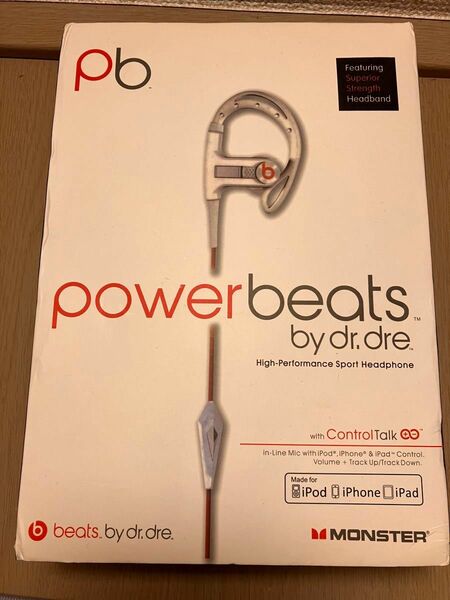 モンスターケーブル PowerBeats Sport with ControlTalk White