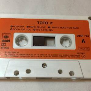 F【洋楽カセットテープ15】『TOTO Ⅳ 聖なる剣』●解説・歌詞付●ソニー●検)国内盤アルバムの画像2