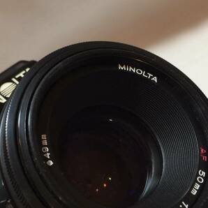 #B【カメラ機器26】MINOLTAミノルタ 7000 AF LENS 50/AF 50㎜ 1:1.7(22)●検)一眼レフAFフィルムカメラマニュアルフォーカスレンズキャップの画像6