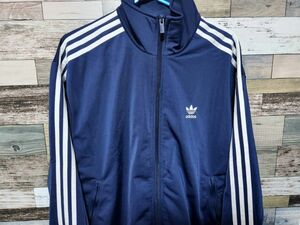 週末限定セール！本日限定値下げしました!adidas　アディダス　トレフォイルロゴ　ジャージ　ネイビー　L　