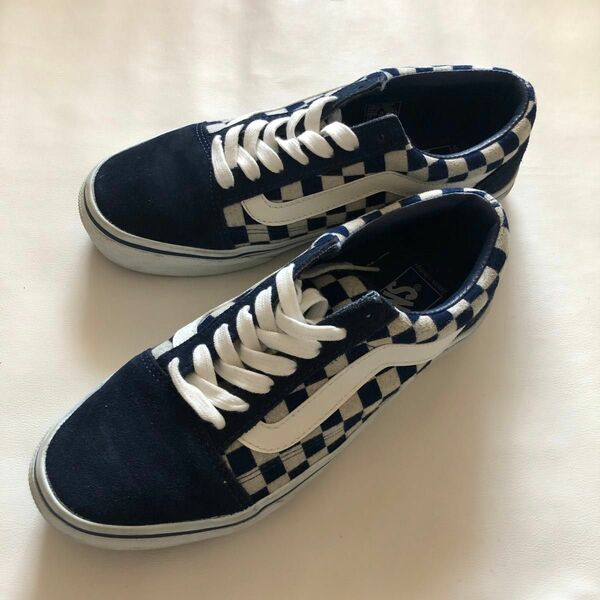 VANS OLD SKOOL NAVY/WHITE CHECK バンズ ジャパン インディゴ コレクション