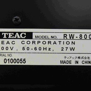 F☆TEAC ティアック CDレコーダー RW-800 ☆ジャンク品☆の画像7