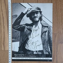 ブルース・スプリングスティーン Bruce Springsteen 闇に吠える街 Darkness of the Edge of Town 雑誌レコード広告 【切り抜き】77&78年_画像2