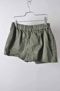 lql3-0842 *NICE CLAUP* moss green series cotton culotte pants 