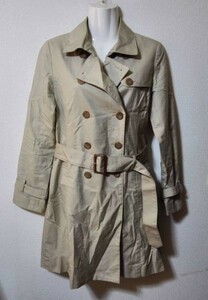 jjyk3-516 vert dense lady's trench coat beige M