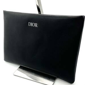 【新品未使用】DIOR ディオールメンズ レディース セカンドバッグ クラッチバッグ ポーチ 千鳥 ビジネス 黒 ブラック レザー 