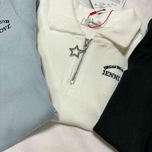 新品 JENNI love ショート丈ハーフ星ZIPリブト 半袖 難ありの画像4