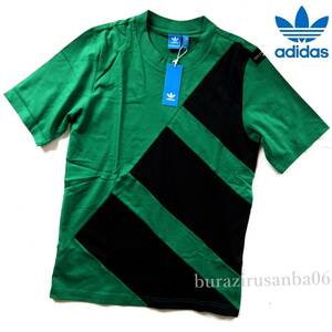 メンズ M◆未使用 定価5,489円 adidas originals アディダス オリジナルス Tシャツ グリーン 緑 90'sスタイル エキップメントロゴ