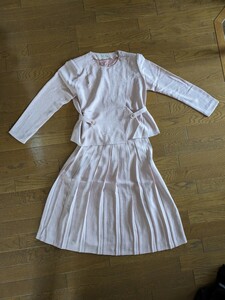 昭和レトロ 昭和 高島屋 ジャケット スカート ピンク サイズ9号 サイズ9A3 肩パッド付き 婦人服 