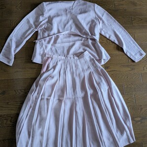 昭和レトロ 昭和 高島屋 ジャケット スカート ピンク サイズ9号 サイズ9A3 肩パッド付き 婦人服 の画像10