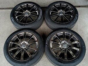 中古セット★ホンダ無限NR★ブラックメタルコート★225/50R18★エリシオン/RC後期オデッセイ/ヴェゼル等　4本セット