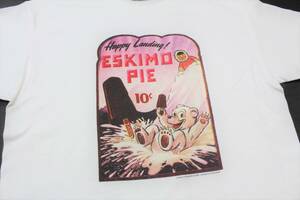 UTS83エスキモー パイL半袖TシャツESKIMO PIE10セントUSA製 シロクマ 白熊 アイスキャンディー アイスクリーム アドバタイジング