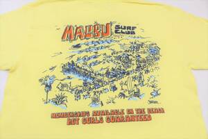 YTS19東洋Sジョンセバーソン マリブMALIBU半袖TシャツUSA製SUN SURFサンサーフJohn Seversonサーフ クラブSURF CLUB