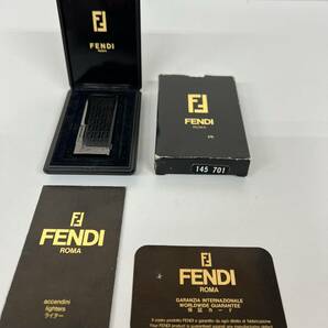 希少 FENDI フェンディ ヴィンテージ ガスライター ケース/冊子/ギャランティ付き★喫煙具 タバコの画像1