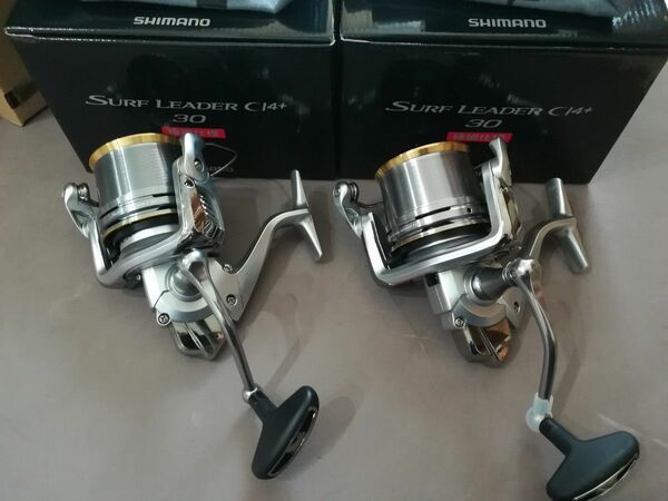 箱付２台！美品！！　スーパーエアロ　シマノ　18　サーフリーダー　ci4+ 30　極細仕様　ドラグ無　SHIMANO