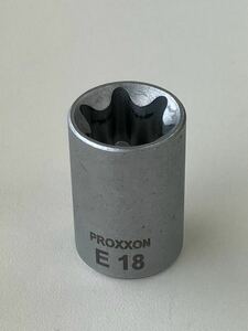 E型トルクスビットソケット3/8 E18 PROXXON