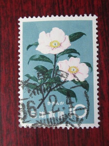 □S36　花サザンカ　36.12.4　３日後　　使用済み切手満月印　　　　　　　　　　　　　　 　　　　　　　　　　　　　　　　　　　