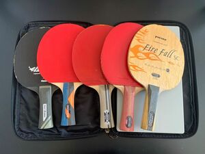 卓球ラケットセット　中古品セット　バタフライ Butterfly victas ニッタク　など