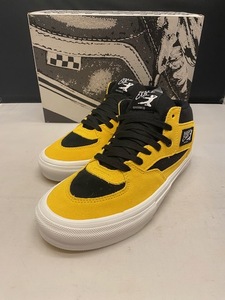 【新品】VANS SKATE HALFCAB BRUCE LEE BLACK/YELLOW US8.5 26.5cm ヴァンズ バンズ スケート ハーフキャブ ブルースリー