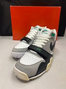 【訳あり新品】NIKE AIR TRAINER 1 DM0521-100 US9.5 27.5cm WHITE/BLACK-MIDIUM GREY ナイキ エアートレイナー CHLOROPHYLL クロロフィル