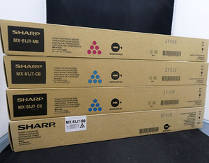 SHARP シャープ　純正 トナー　MX-61JT-BB/CB×2/MB　3色・4本セット　新品未開封品