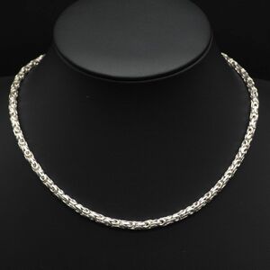 K257 Vintage EKSTRO 925 hole Mark stamp chain necklace design silver 