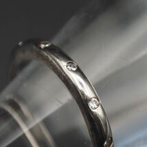 N461 ダイヤモンド風 925刻印 リング デザイン シルバー 指輪 9~10号_画像6