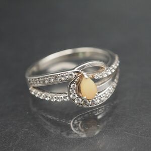 N464 Color Stone Style SV950 PS Дизайн гравюрного кольца Серебряное кольцо № 15