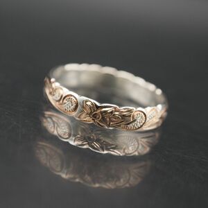 K267 гавайская бижутерия K 925 печать кольцо плюмерия дизайн серебряный кольцо 15 номер 
