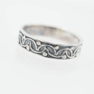 K625 Vintage 925 stamp ring sculpture design silver ring 20 number 