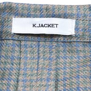 超豪華!!贅を極めたシルク100％◎!!!最高峰BOGLIOLI/ボリオリ「K.JACKET」圧倒的美しさを放つ美麗な織りのサマーツイード ジャケット 48 Lの画像4