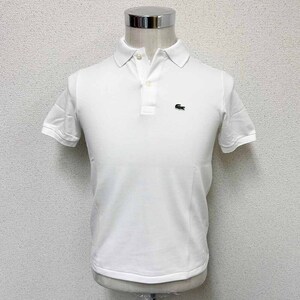 新品 LACOSTE ラコステ 半袖ポロシャツ ホワイト ボーイズ16サイズ