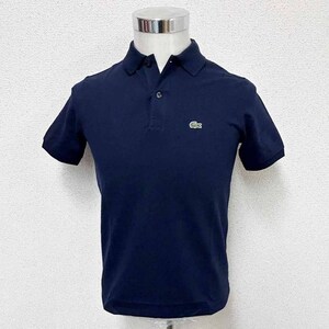 新品 LACOSTE ラコステ 半袖ポロシャツ ネイビー ボーイズ14サイズ