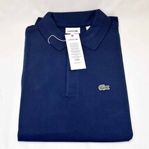 新品 LACOSTE ラコステ 半袖ポロシャツ ネイビー ボーイズ16サイズ_画像3