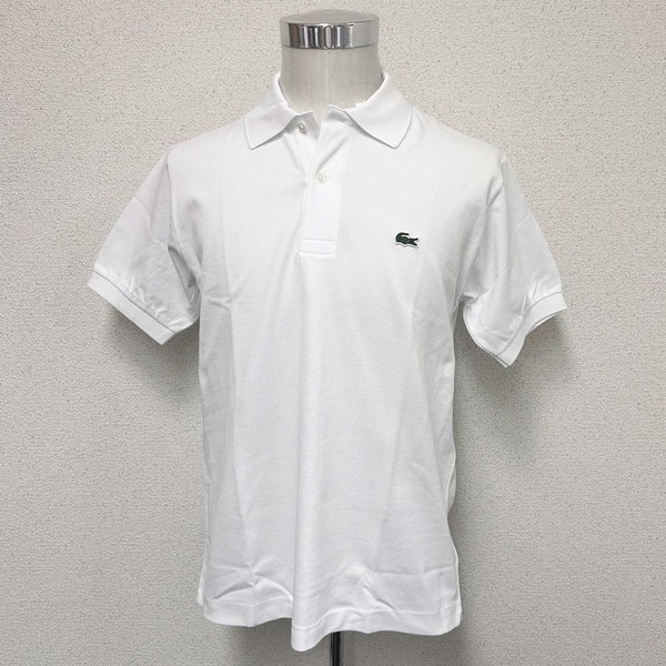 新品 LACOSTE ラコステ メンズ 半袖ポロシャツ L1212 ホワイト Mサイズ