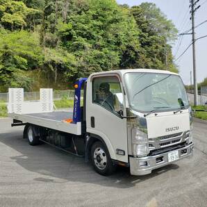 売切 ラジコン 積載車 極東フラトップZERO いすゞエルフ ICターボ 6MTアオリ開閉 車検令和7年4月 ETC 準中型免許対応 動画有 福岡～の画像3