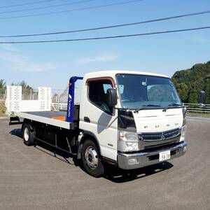 売切 ラジコン 積載車 極東フルフラット 積載3200kg 三菱キャンター カスタム 埋込固縛装置 5MT 7.5t未満準中型免許 車検令和7年3月 動画有