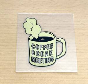 【非売品 新品未使用】 クシタニ コーヒーブレイクミーティング ゴールド ステッカー / KUSHITANI KCBM Coffee Break Meeting gold 金色