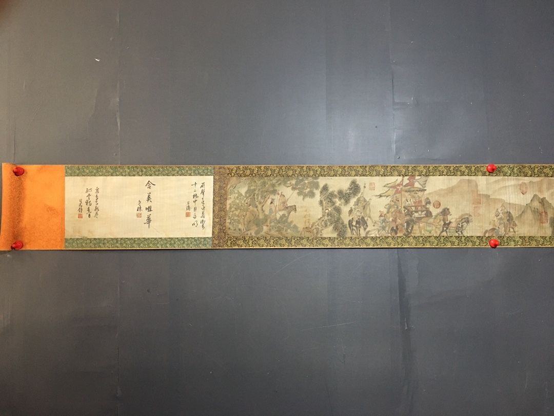 Ancienne collection : Wang Zhenpeng, peintre chinois de la dynastie Yuan, peinture de portrait, Papier Xuan, art chinois, exécution exquise, art ancien M-Z0303, Ouvrages d'art, Peinture, Peinture à l'encre