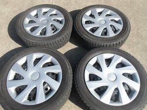 M95-ソ1 155/65R14 冬4本セット スタッドレス 75Q 155/65-14 155-65-14 ヨコハマ アイスガード iG30 14インチ鉄ホイール ダイハツ