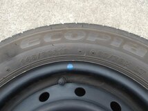 M214-ソ1 145/80R12 夏4本セット サマータイヤ LT 80/78N 145/80-12 145-80-12 ブリヂストン エコピア R680 12インチ鉄ホイール_画像6