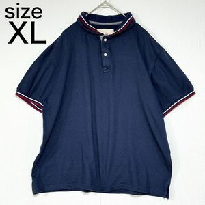 5th Corner　メンズ　ポロシャツ　半袖　カジュアルシャツ　Tシャツ　XL ネイビー