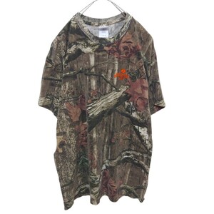 【MOSSY OAK】ワンポイントロゴ リアルツリーカモ Tシャツ S-567