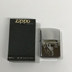 Zippo ジッポー オイルライター CALIFORNIA カリフォルニア 角D0402-1